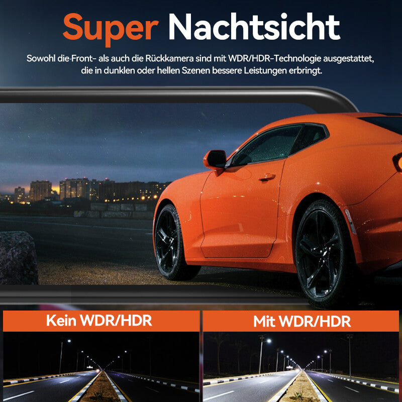 WOLFBOX G850 Rückspiegel Backup-Kamera Dashcam