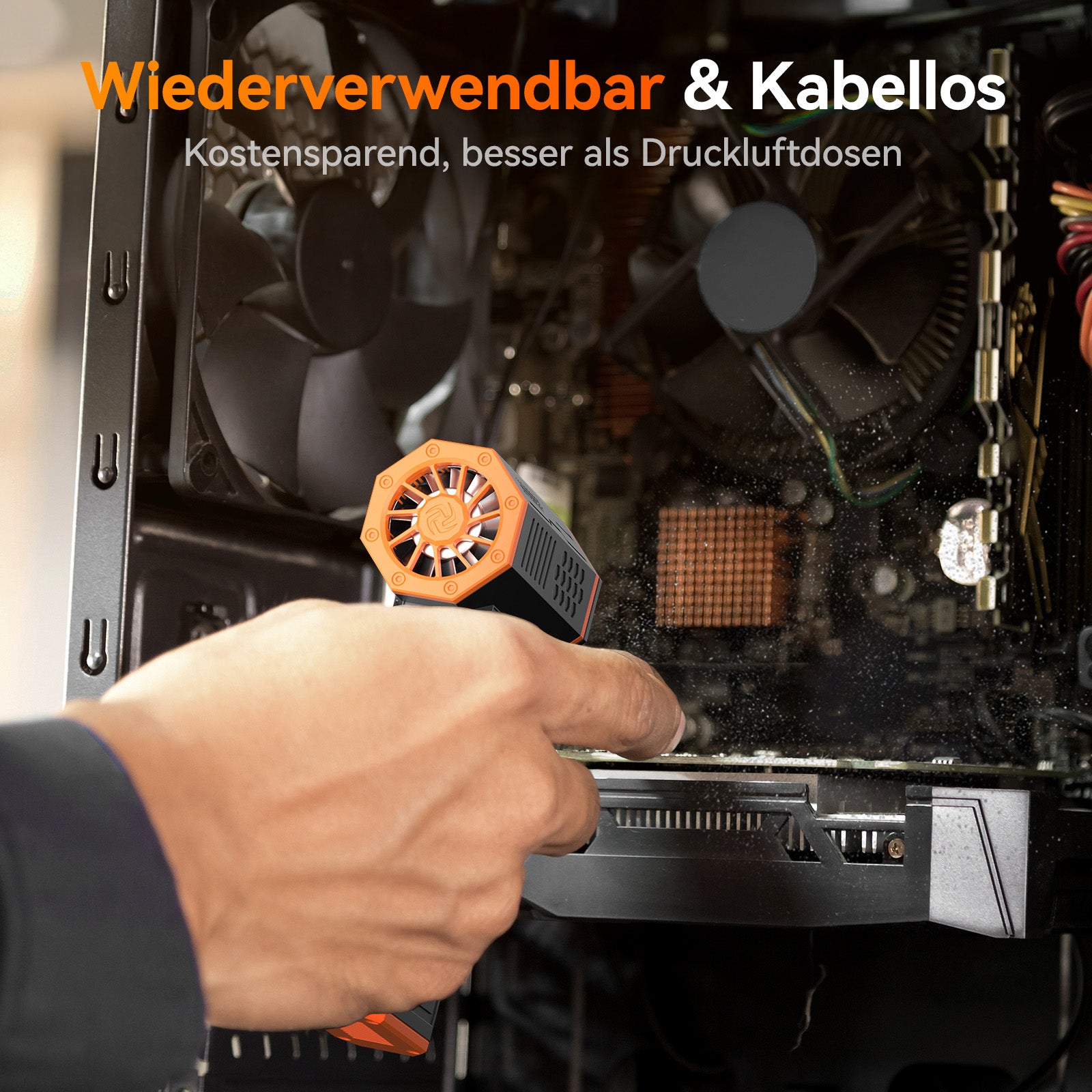 Elektrischer Luftstaubbläser – 110000 RPM Superleistung | WOLFBOX MF50