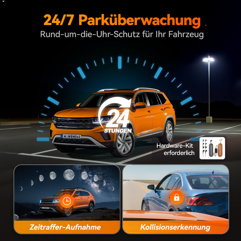 WOLFBOX M40 4K 10-Zoll Spiegel-Dashcam mit ADAS, WLAN & Touchscreen