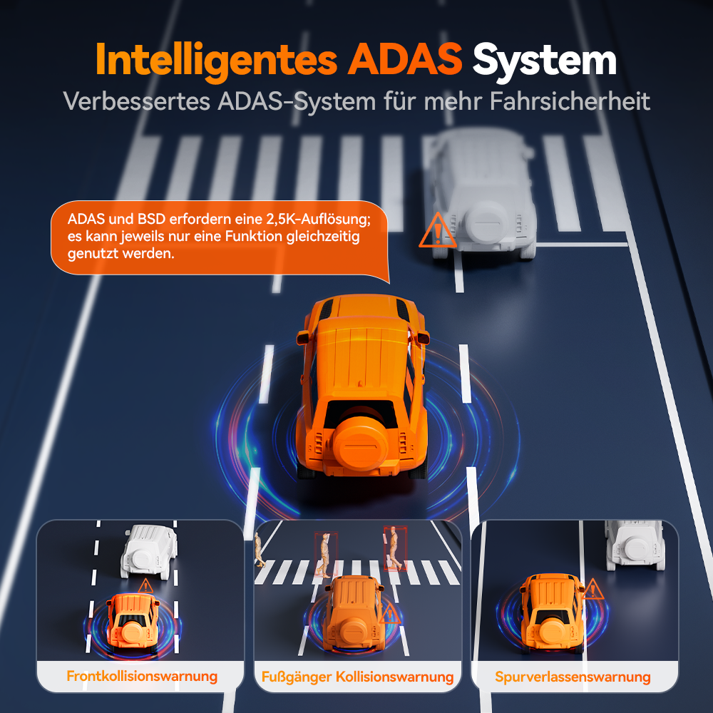 WOLFBOX M40 4K 10-Zoll Spiegel-Dashcam mit ADAS, WLAN & Touchscreen