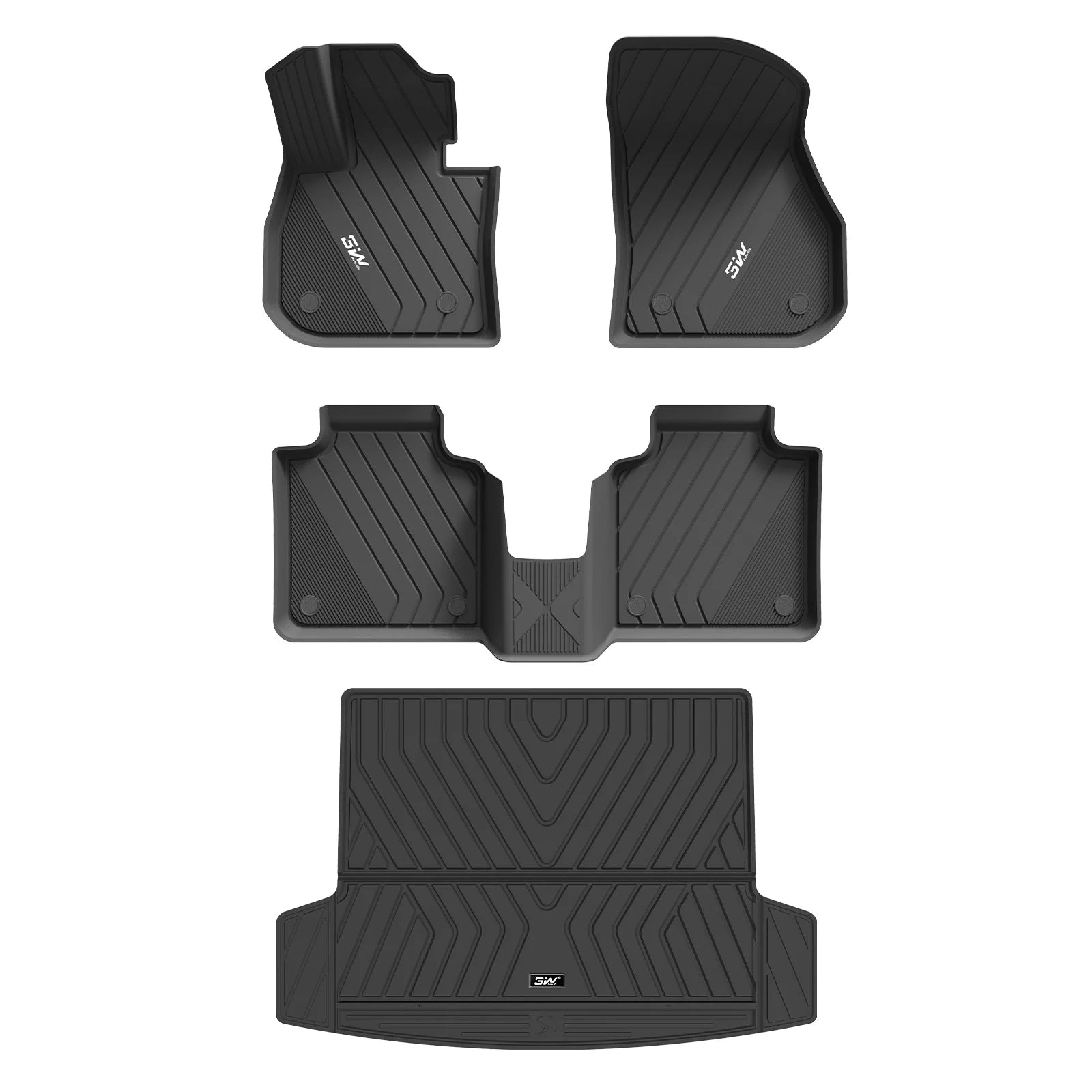3W All Weather Car Mats für BMW X1 U11 2023–2026 (nicht geeignet für 18d und X1 xDrive 25e Plug-in Hybrid, Linkslenker)