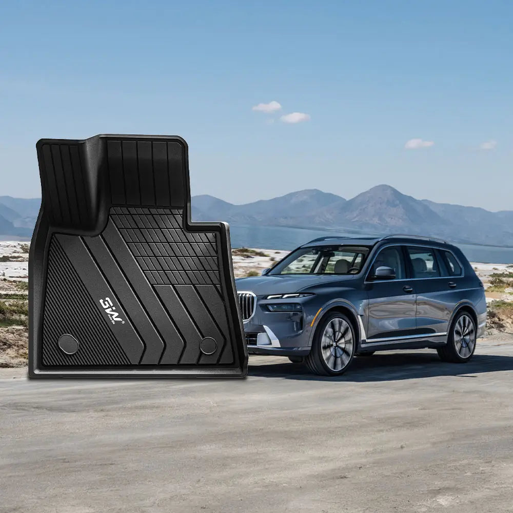 3W All Weather Car Mats für BMW X7 G07 2019–2026 (7-Sitzer, Linkslenker)