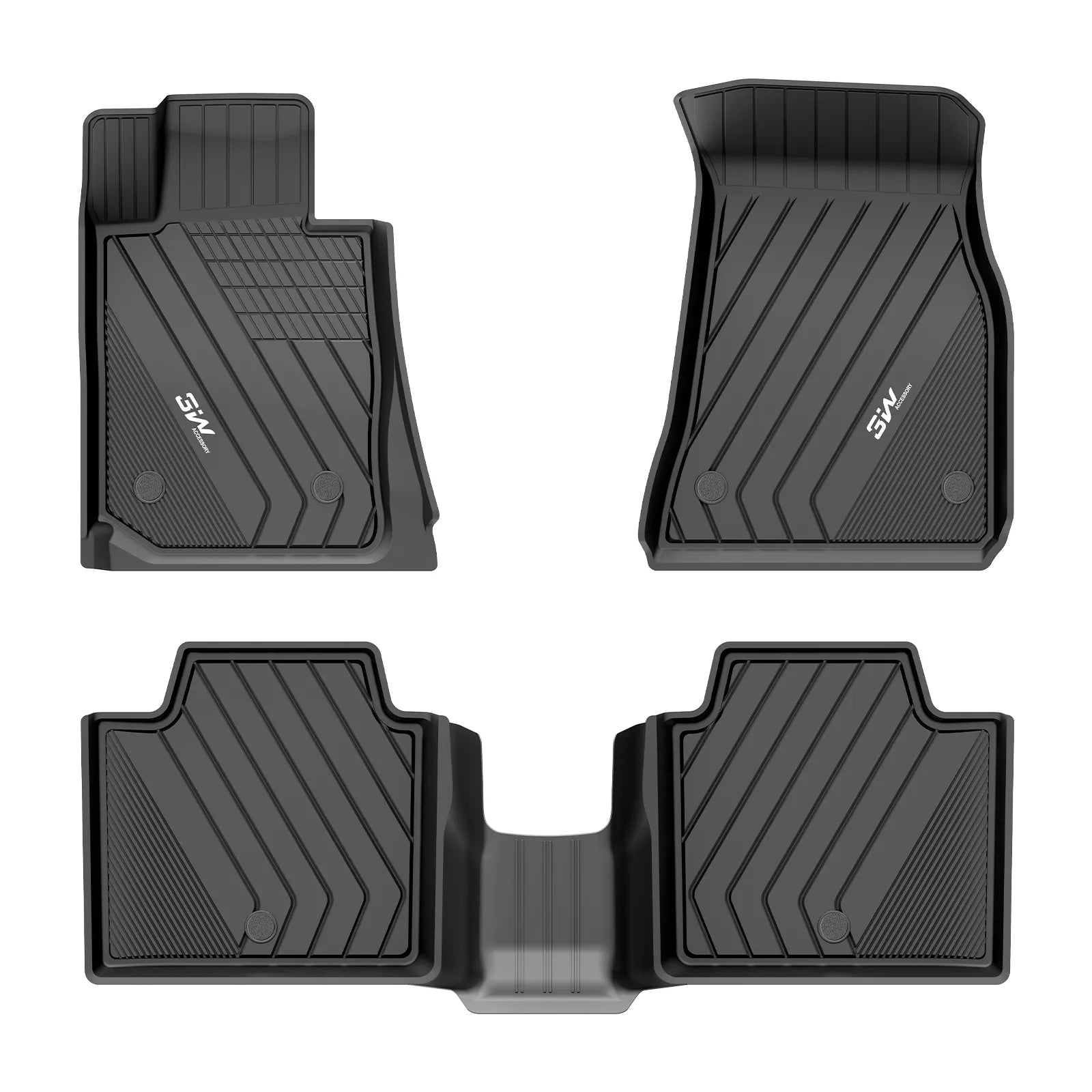3W All Weather TPE Car Mats für BMW 3 Series G20 2019–2025 (Linkslenker)