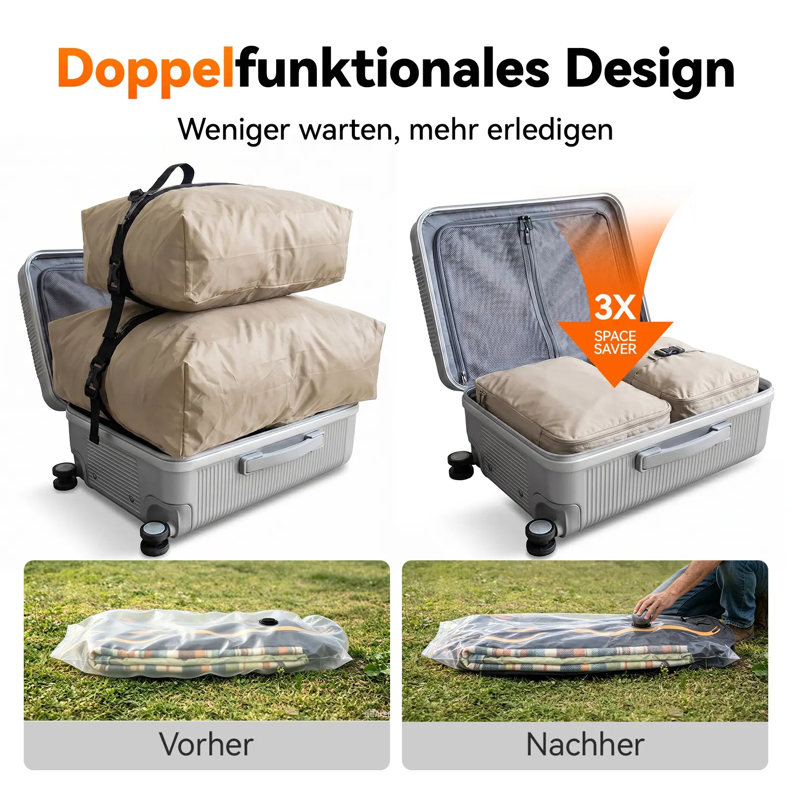 WOLFBOX MegaFlow Mini Tragbare Luftpumpe