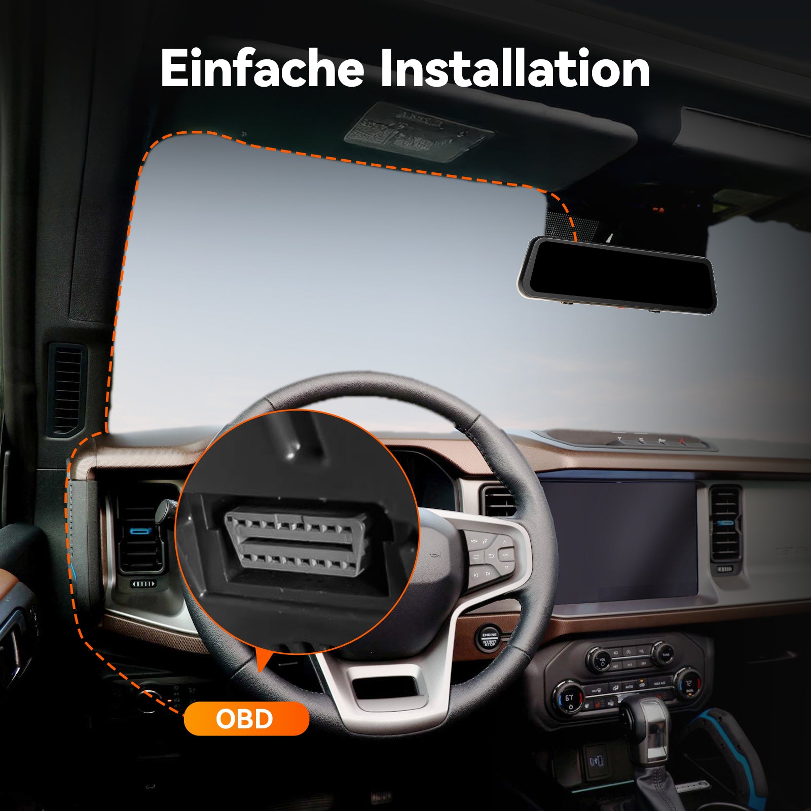 WOLFBOX Dashcam Multifunktionales Hardwire-Kit für G900TriPro