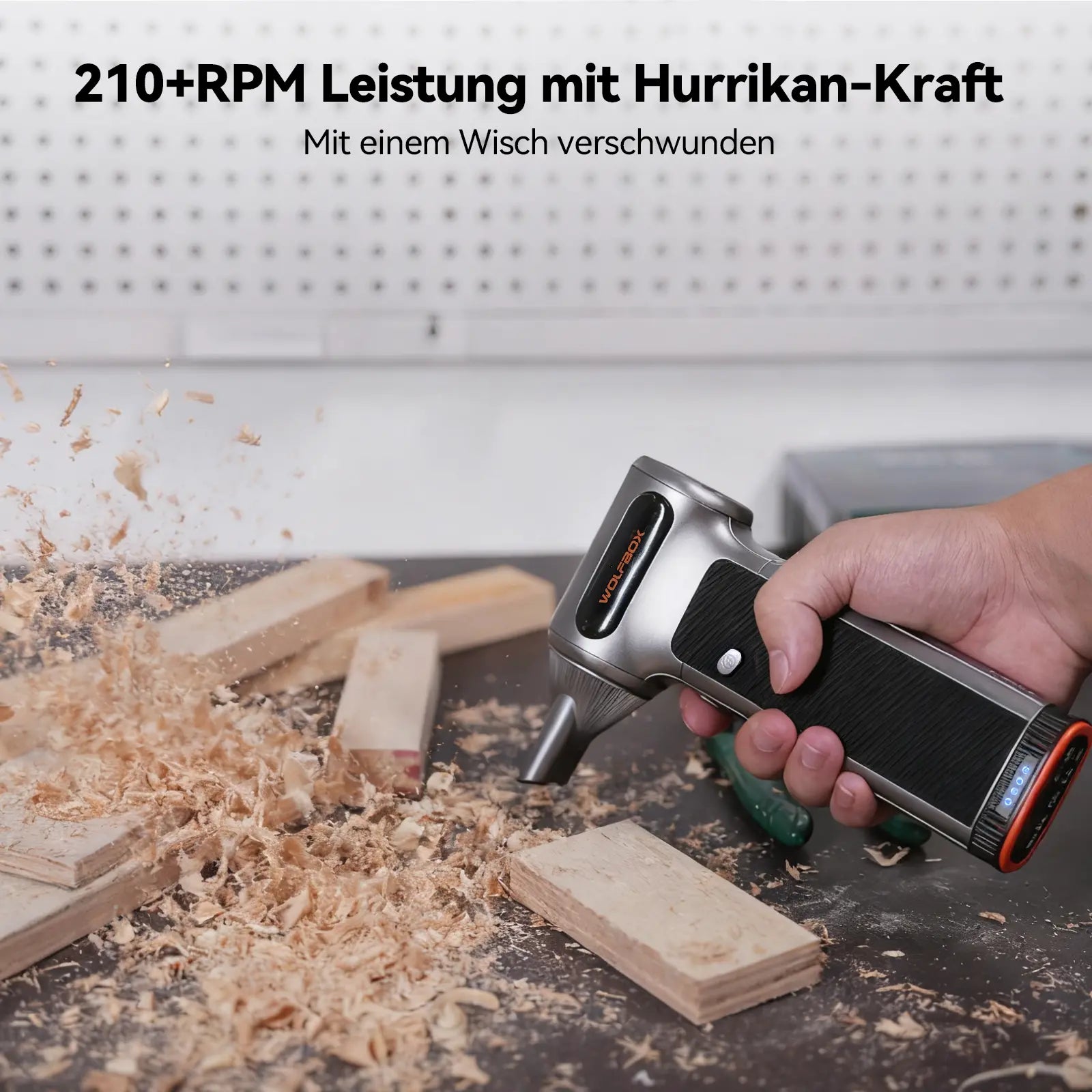 Vorbestellung——WOLFBOX MF200 Druckluftbläser – Wechselbare Batteriekassette