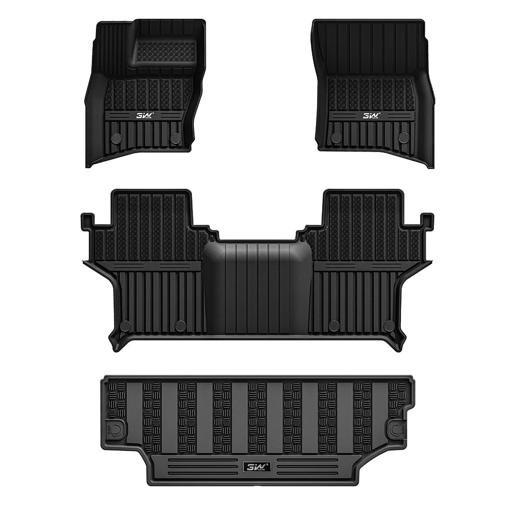 3W Allwetter-Fußmatten für Land Rover Defender 90 L663 2020–2026 (Linkslenker)