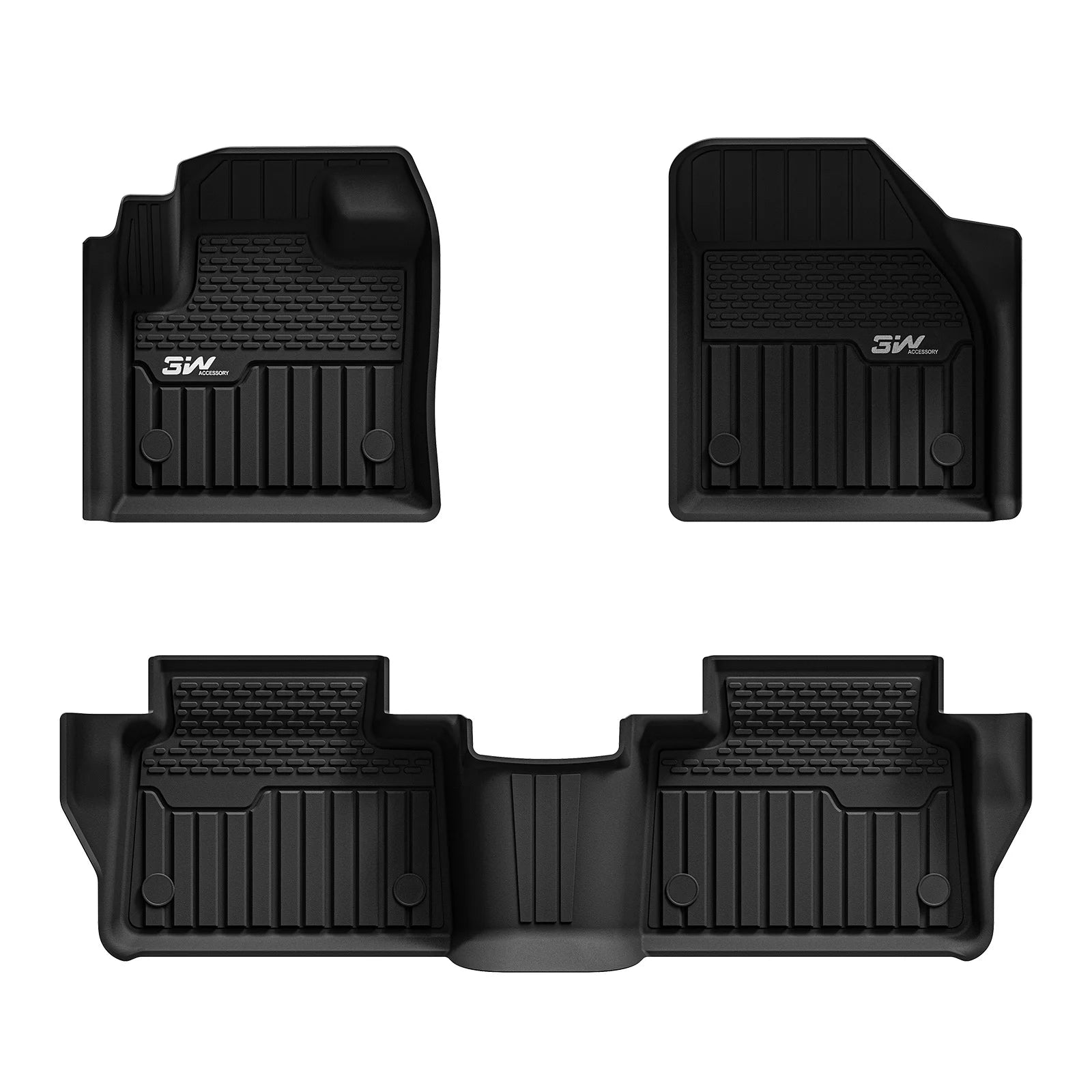 3W Allwetter-Fußmatten für Land Rover Discovery Sport L550 2022–2026 (Linkslenker)