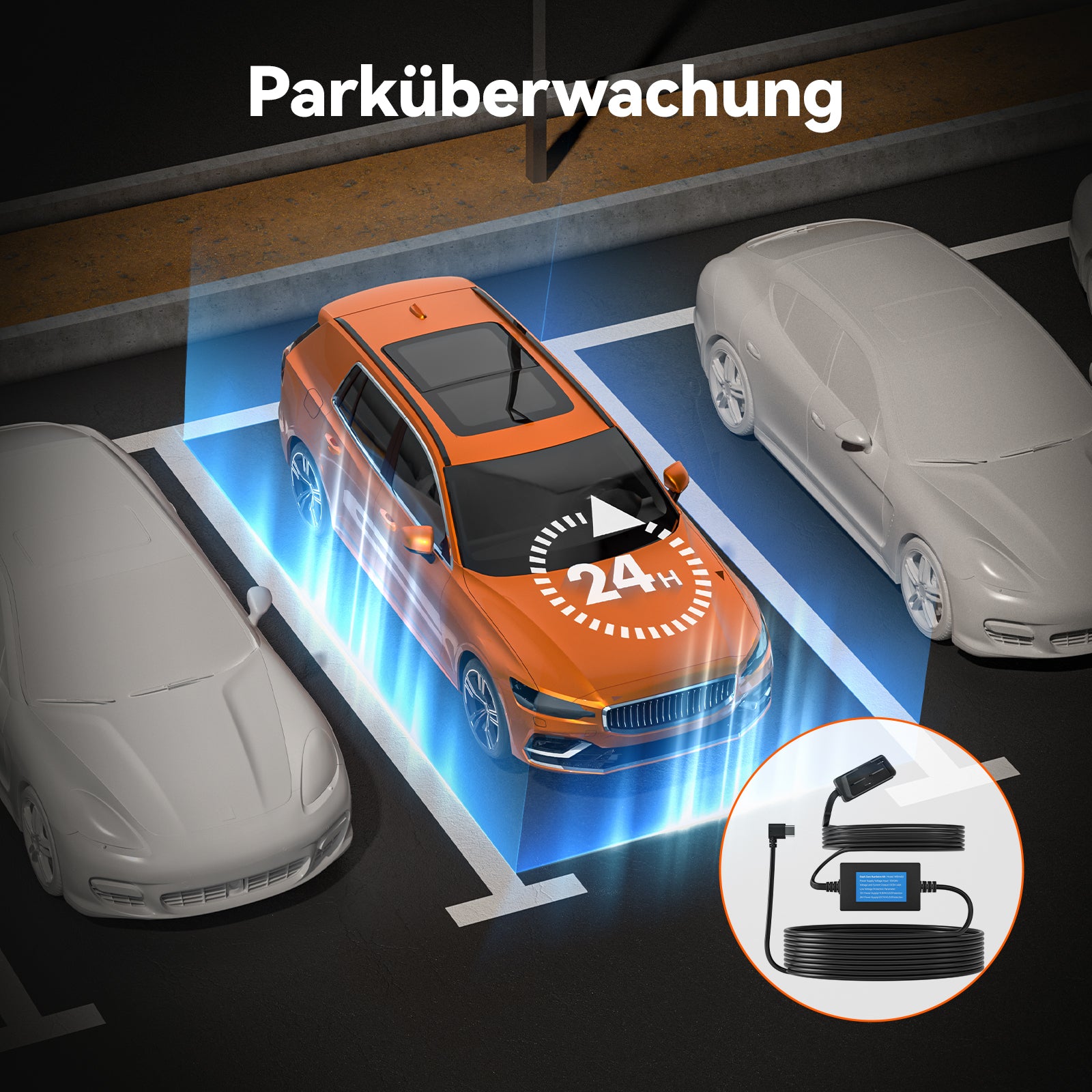 WOLFBOX Dashcam Multifunktionales Hardwire-Kit für G900TriPro
