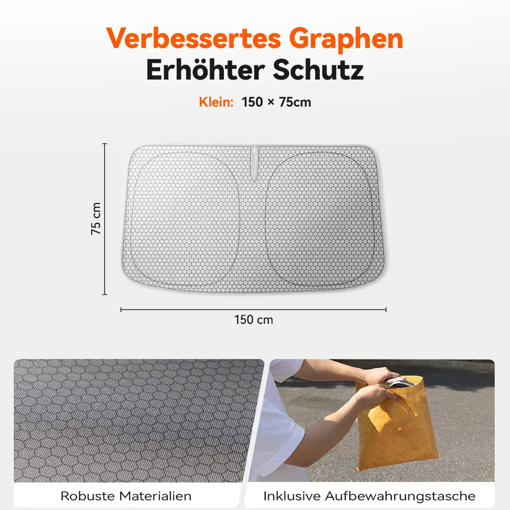WOLFBOX Graphen-Windschutzscheiben-Sonnenschutz