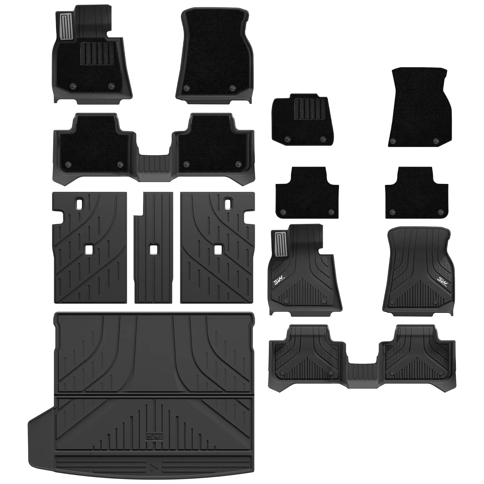 3W All Weather Car Mats für BMW X3 G45 2025–2026 (Linkslenker)