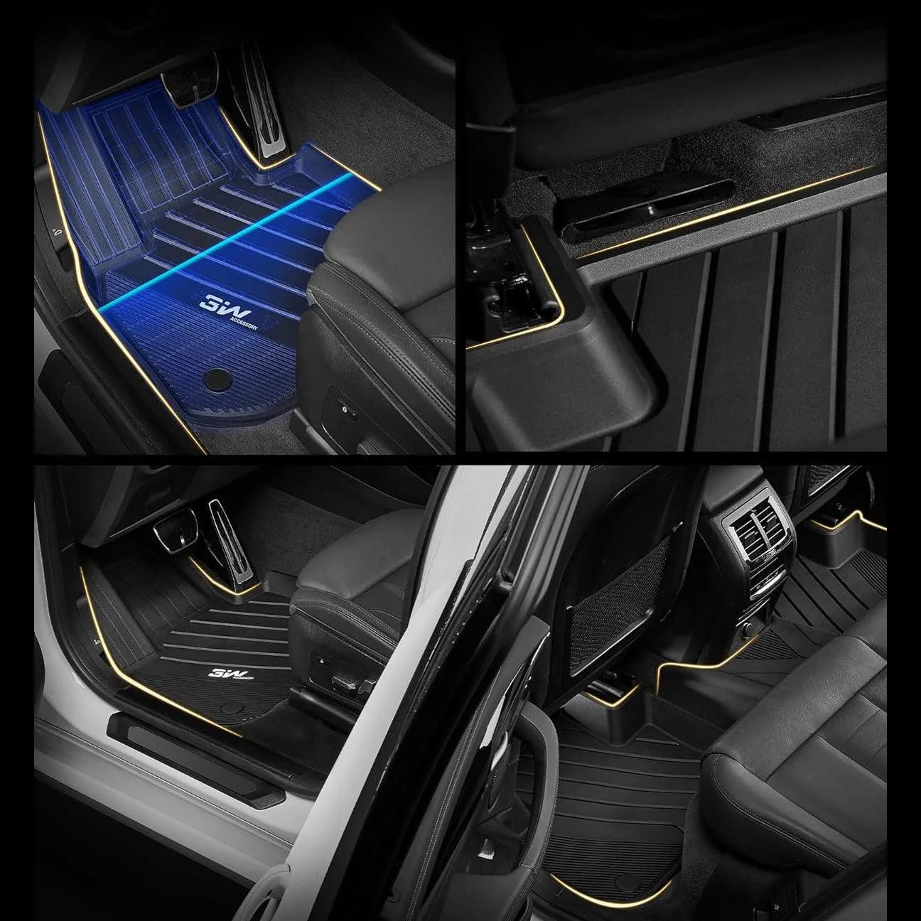 3W All Weather Car Mats für BMW X3 G01 2018–2023 (Linkslenker)