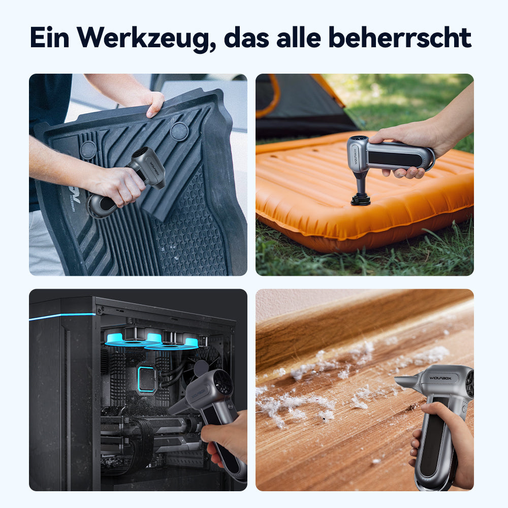 Wolfbox Komprimierter Luftstaubbläser – Super Power Elektrischer Luftstaubbläser