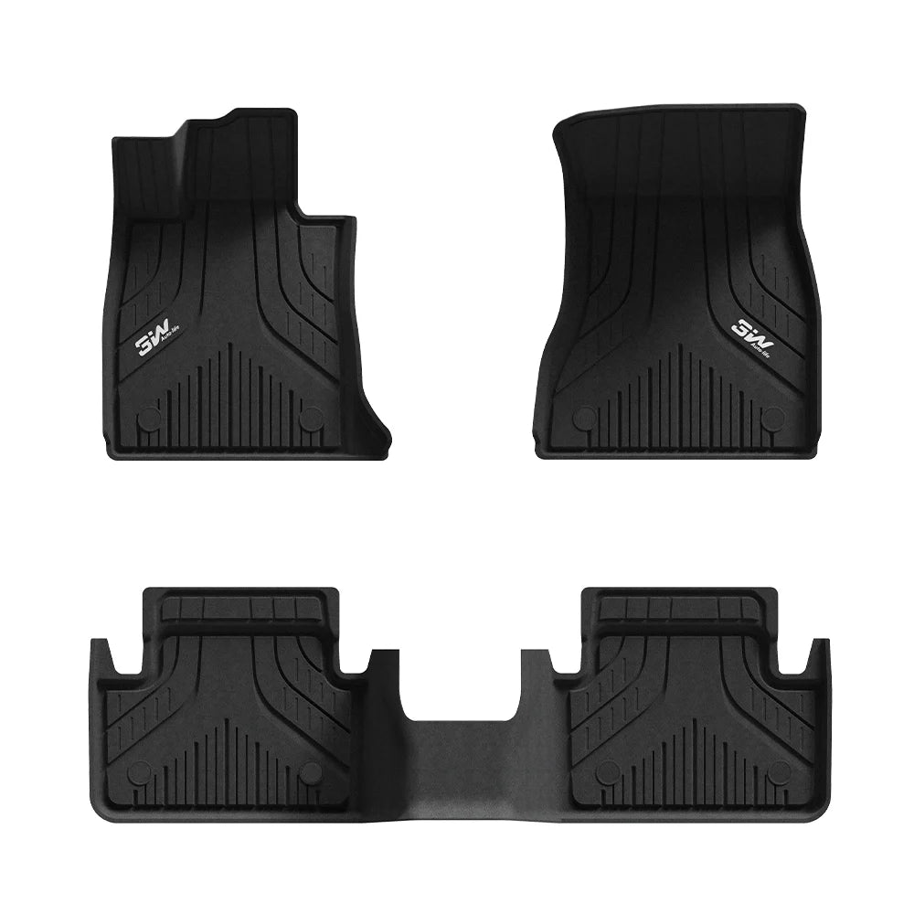 3W Allwetter-Autofußmatten für BMW 5 Series G60 2024–2026 (Linkslenker)