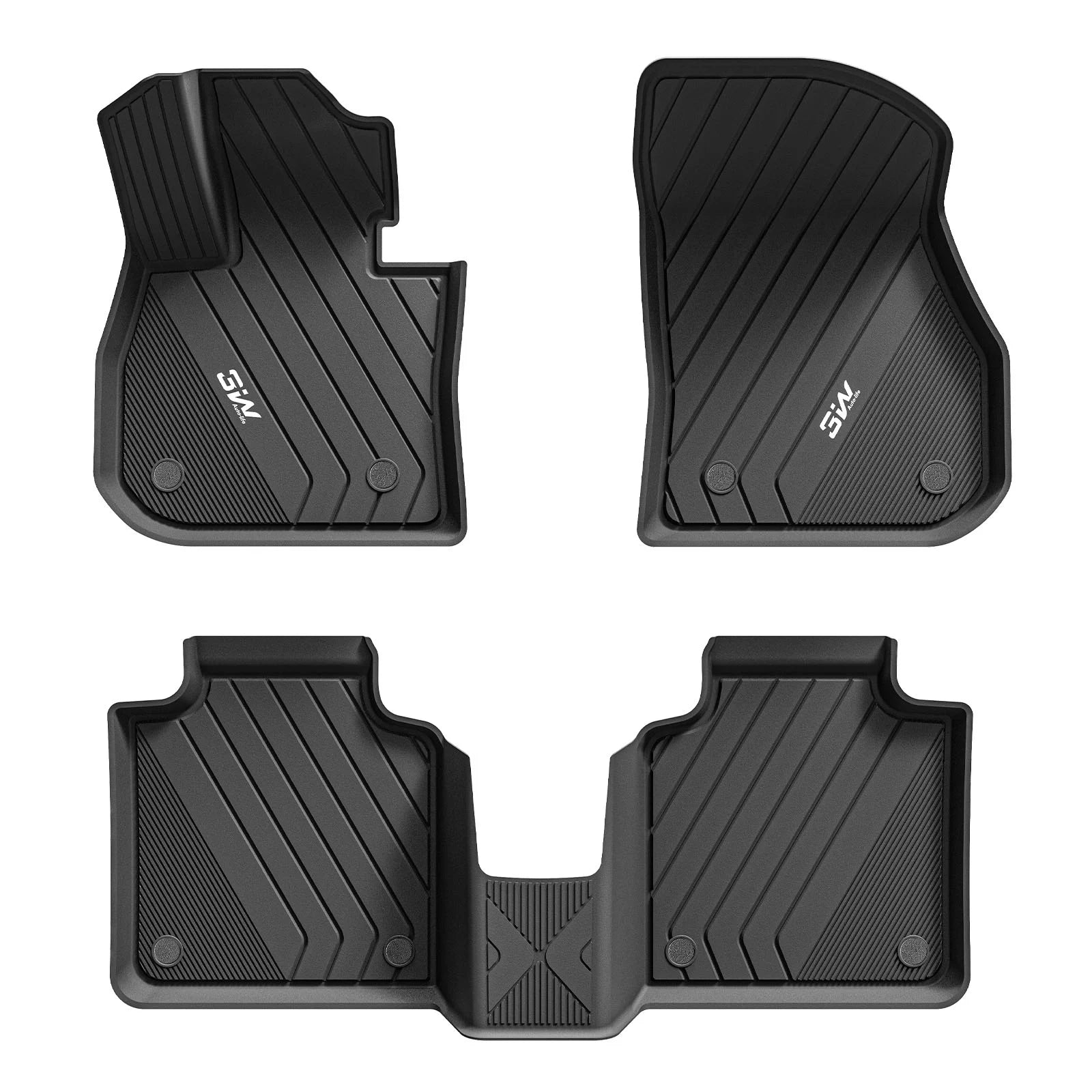 3W All Weather Car Mats für BMW X1 U11 2023–2026 (nicht geeignet für 18d und X1 xDrive 25e Plug-in Hybrid, Linkslenker)