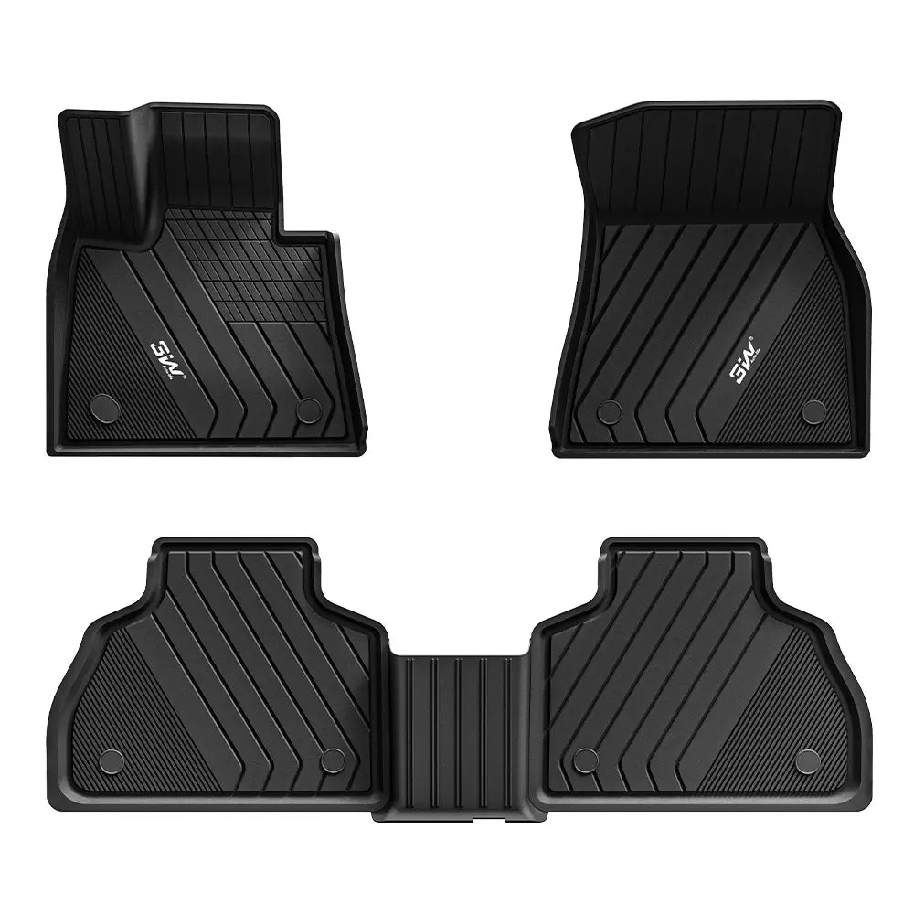 3W All Weather Car Mats für BMW X7 G07 2019–2026 (7-Sitzer, Linkslenker)