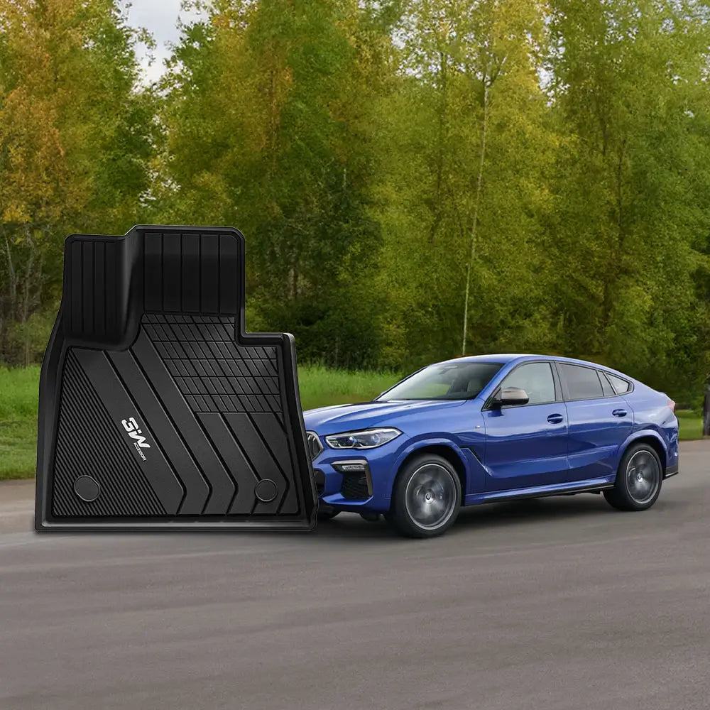 3W All Weather Car Mats für BMW X6 G06 2020–2026 (Linkslenker)