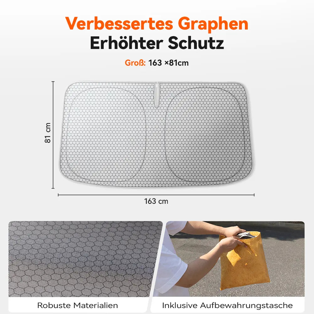 WOLFBOX Graphen-Windschutzscheiben-Sonnenschutz