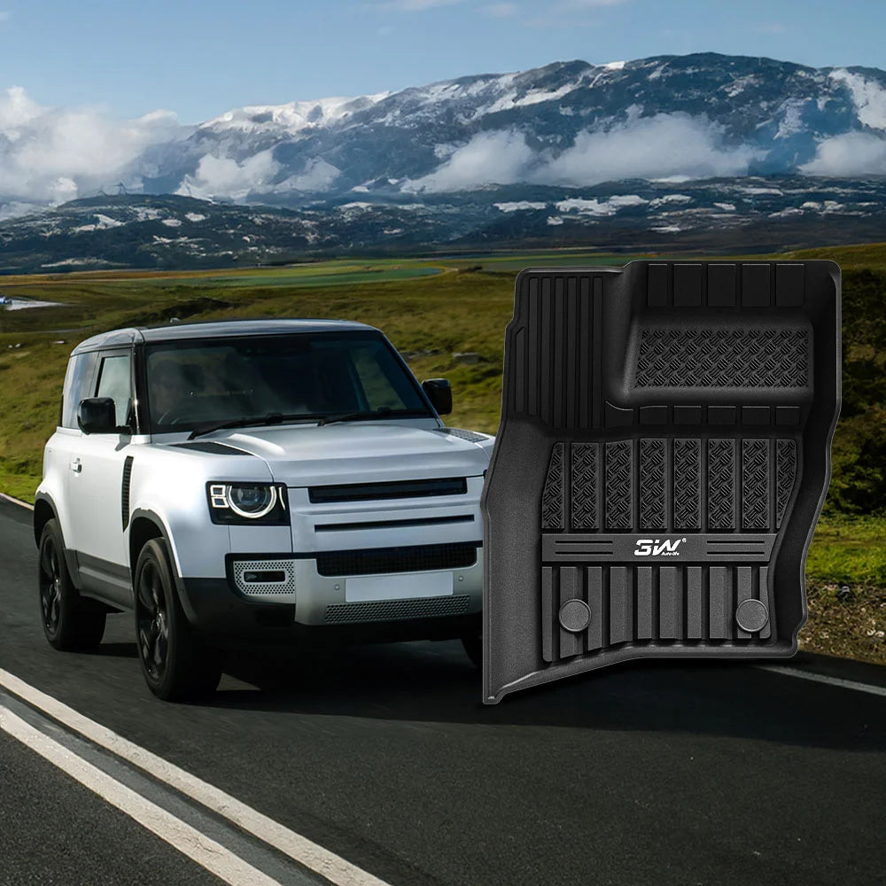 3W Allwetter-Fußmatten für Land Rover Defender 90 L663 2020–2026 (Linkslenker)
