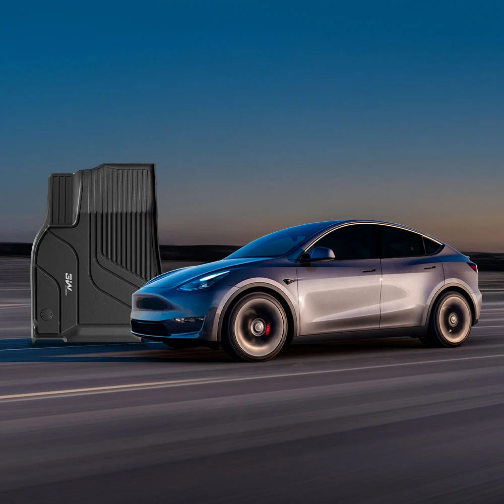 3W Allwetter-Autofußmatten für Tesla Model Y 2021–2024 LHD