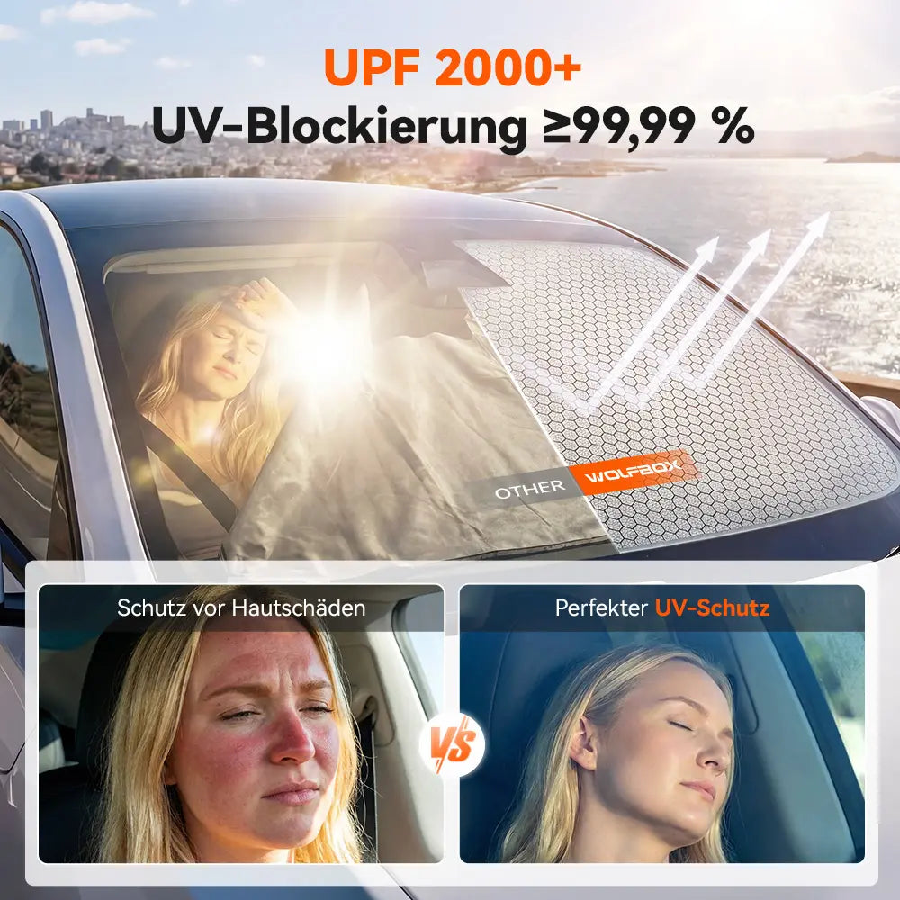WOLFBOX Graphen-Windschutzscheiben-Sonnenschutz