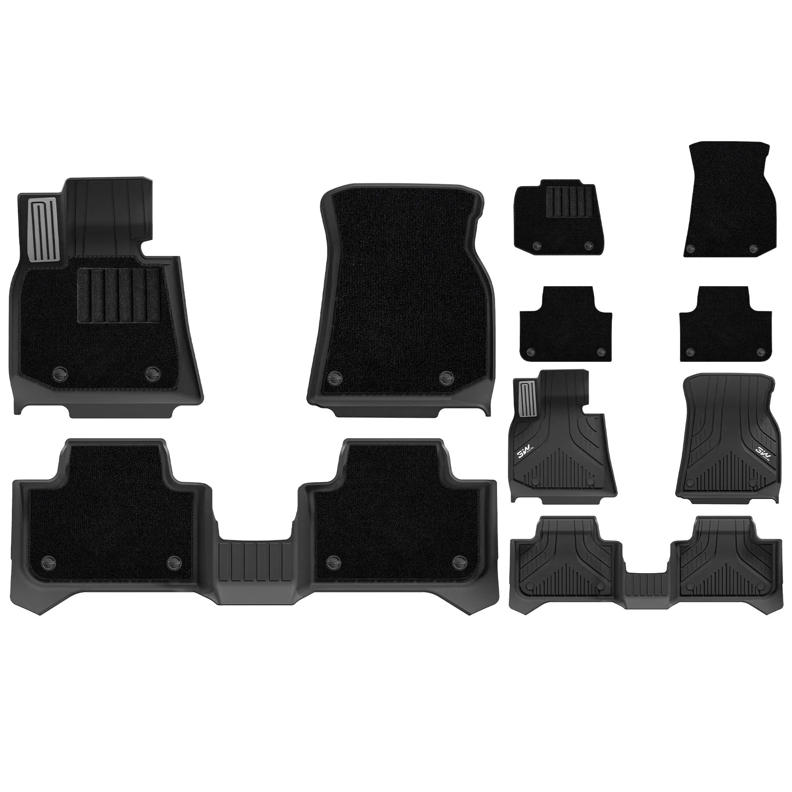 3W All Weather Car Mats für BMW X3 G45 2025–2026 (Linkslenker)