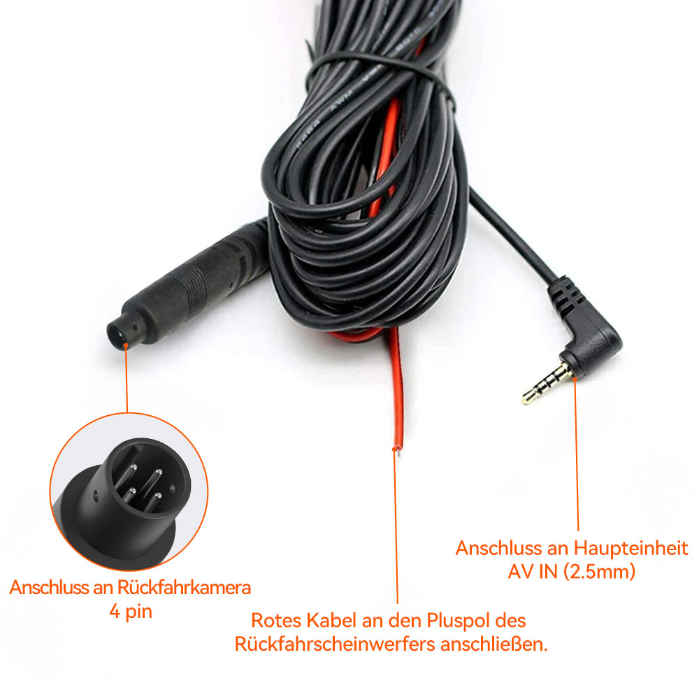 WOLFBOX 33/50 Fuß Rückfahrkamera-Ersatzkabel für G900pro
