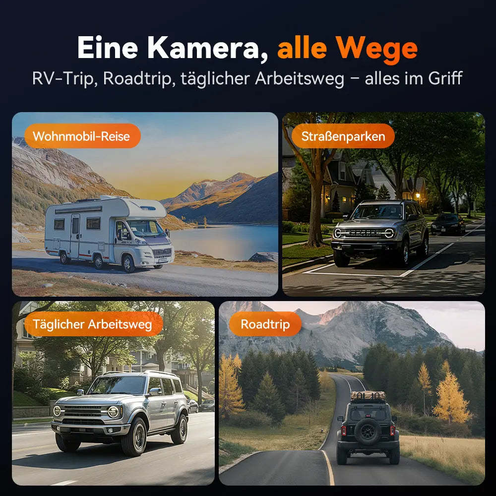 WOLFBOX 12'' 4K Sony STARVIS 2 Touchscreen Rückspiegel-Dashcam mit 30 Monate Garantie