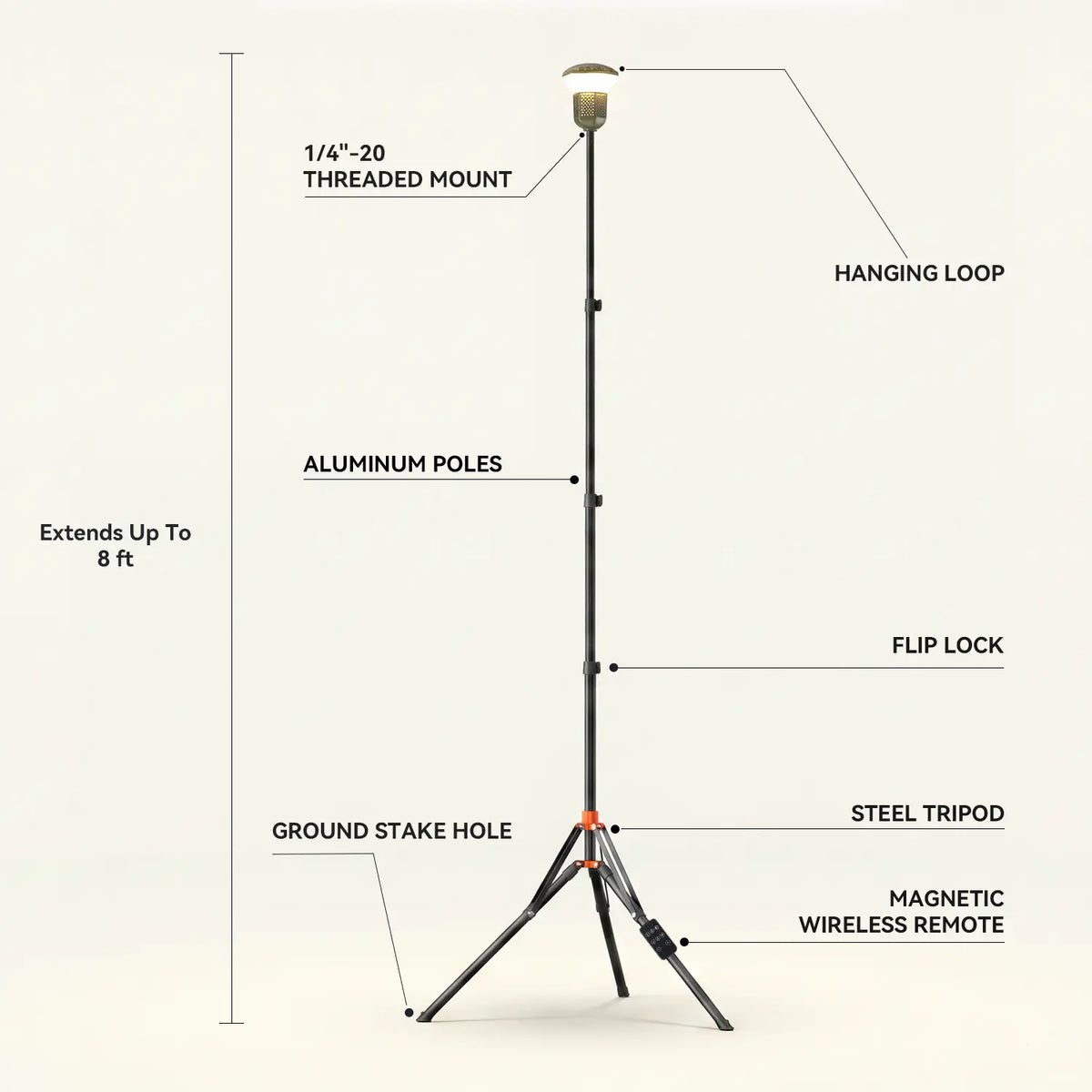 TL2000 Telescopic Camping Light | 30-Month Warranty